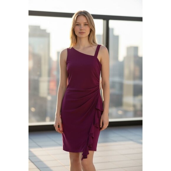 VINCE CAMUTO Women Pencil Wine Dress 2 - Picture 1 of 6